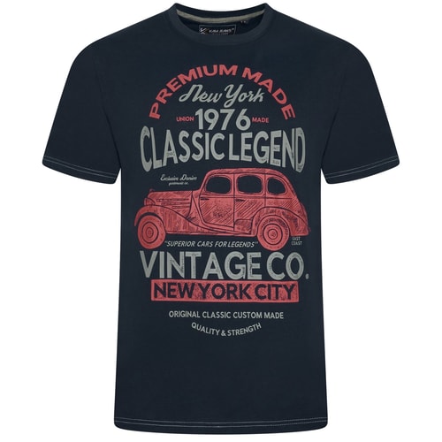 KAM Classic Legends Print T-Shirt Carbon